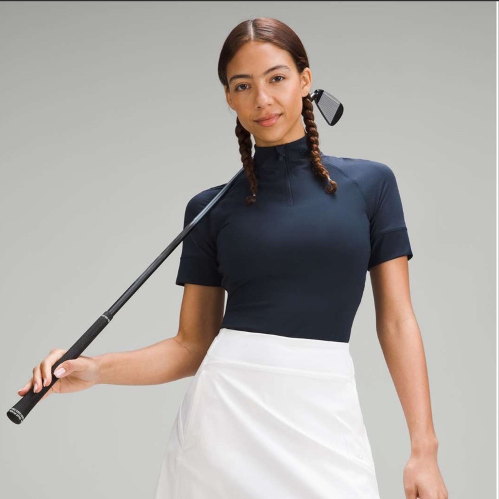 Lululemon Nulux Half-Zip Golf Short-Sleeve Shirt